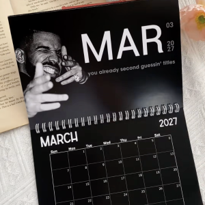 2027 Drake Calendar, Wall Decor Home Decor Gift, Lyrics Wall Calendar - Image 4
