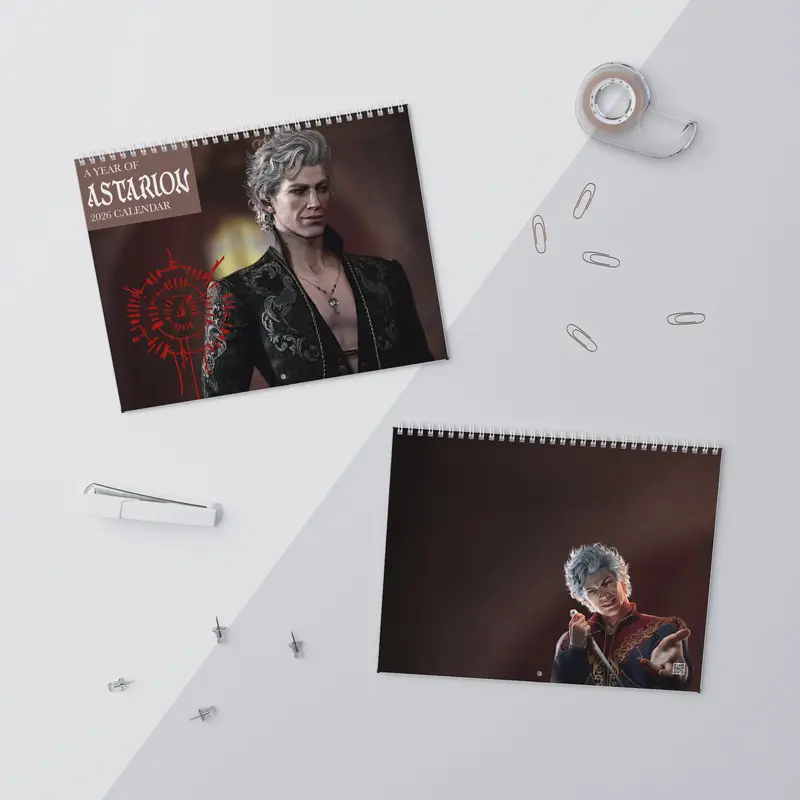 Astarion BG3 Art 2027Wall Calendar Monthly, Game Boyfriends Must Have 2027 Calendar - Image 10