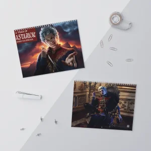 Astarion BG3 Art 2027Wall Calendar Monthly, Game Boyfriends Must Have 2027 Calendar - Image 8