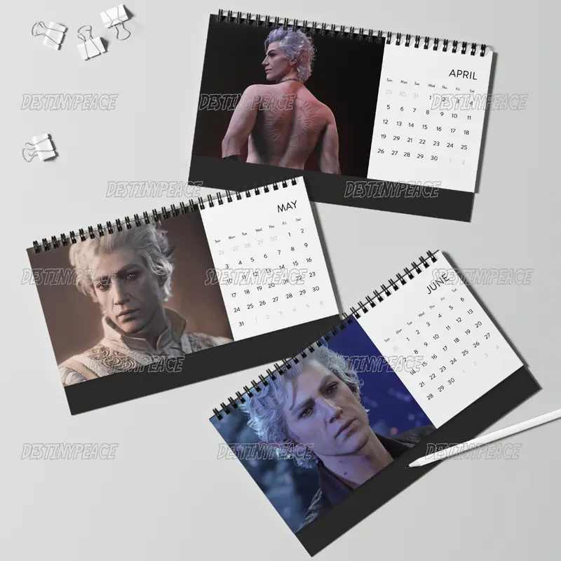 Astarion BG3 Art 2027Wall Calendar Monthly, Game Boyfriends Must Have 2027 Calendar - Image 7