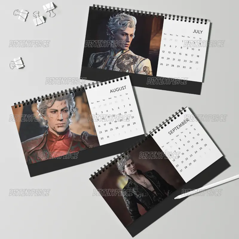 Astarion BG3 Art 2027Wall Calendar Monthly, Game Boyfriends Must Have 2027 Calendar - Image 6