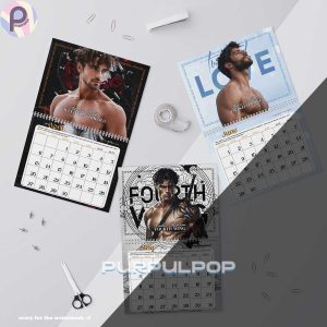 Alternative view of Dark Romance Shirtless Morally Grey 2027 Calendar