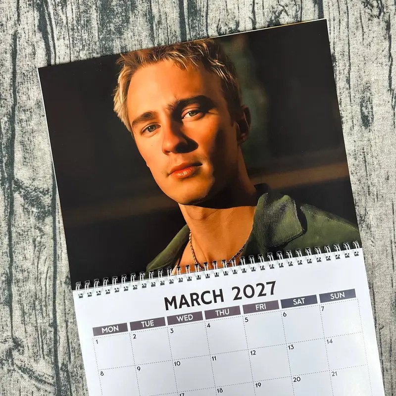 Drew Starkey 2027 Wall Calendar, Celebrity Fan Calendar, 12 Month Photo Calendar - Image 2