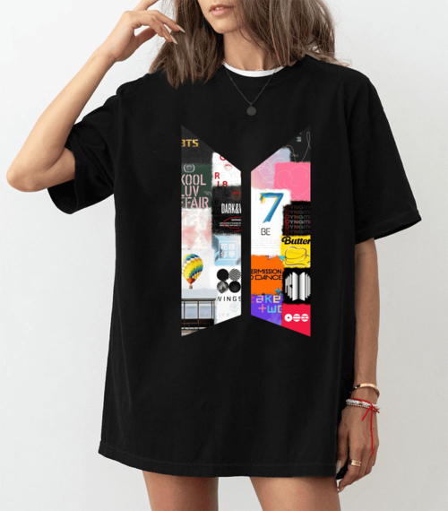 Kpop band Full Album T-Shirt, Bangtan Fan, Kpop Fan Gift - Image 2