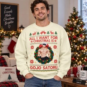 Alternative view of Gojo Satoru All I Want For Christmas Is Shirt, Sweatshirt And Hoodie