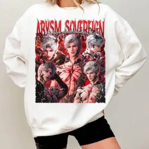 Alternative view of Abysm Sovereign Where drakeshadows fall T-Shirt , Sylus Love and Deepspace