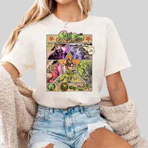 jojo's bizarre adventure Steel Ball Run Art Character T-Shirt