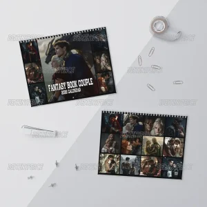 Fantasssy Book Couple 2027 Wall Calendar Monthly, Best Book Couple