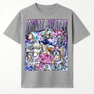 Alternative view of Johnny Joestar Jojo's Bizarre Adventure Steel Ball Run Art Character T-Shirt