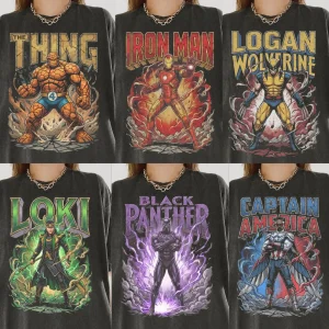 Alternative view of Avengers Doomsday T-Shirt, Marvel Movie Tee, Vintage Superhero