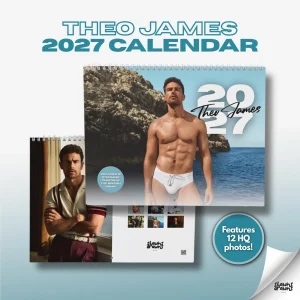 Theo James 2027 Wall Calendar | 12 Month Actor Photo Calendar | Celebrity Fan Gift